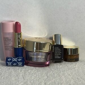 BUNDLE STEAL! Estee Lauder Skincare and lipstick set. Brand New